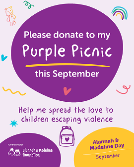 Purple Picnic Social Tile 4