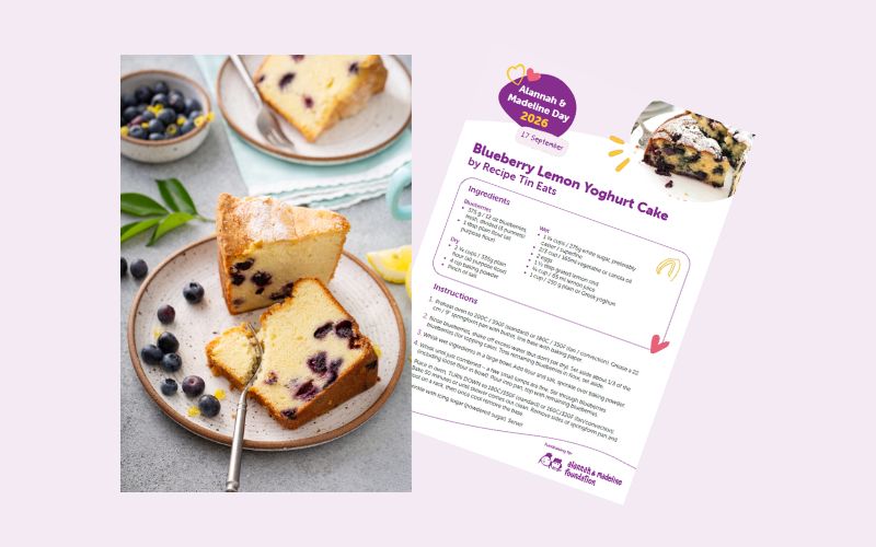 Blueberry Lemon Yoghurt Cake