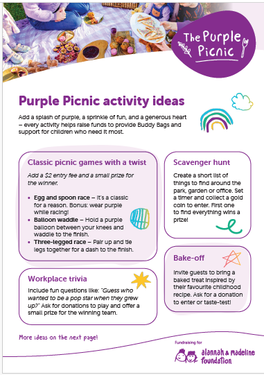 Purple Picnic Activity Ideas