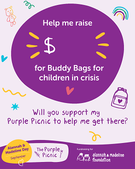 Purple Picnic Social Tile 6
