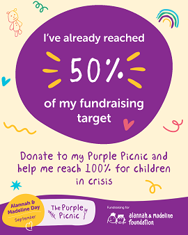 Purple Picnic Social Tile 5
