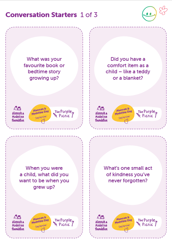 Purple Picnic Conversation Starters