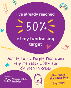 Purple Picnic Social Tile 5